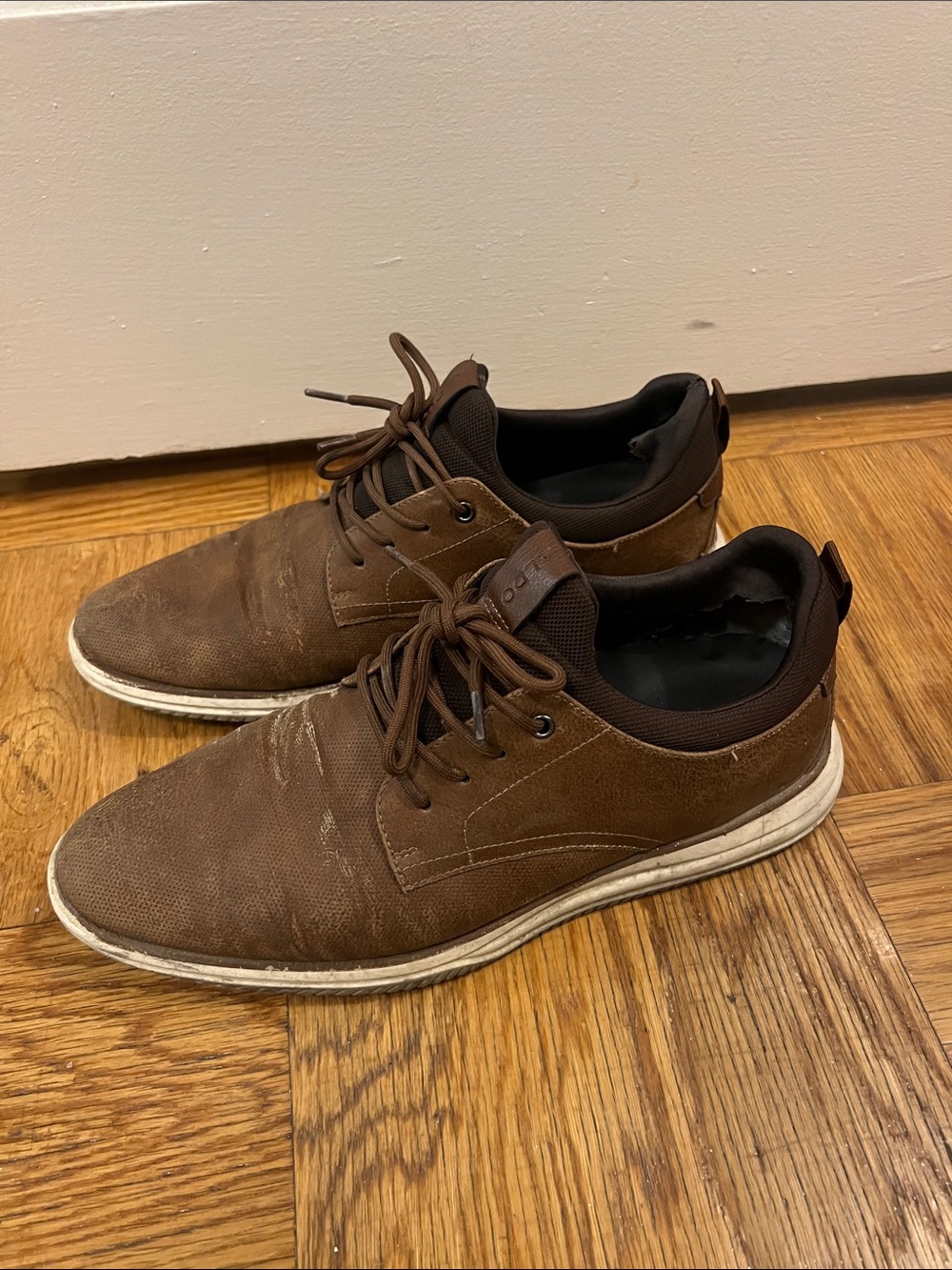 Aldo Men's Brown Oxford derby Casual Lace-Up Sneakers